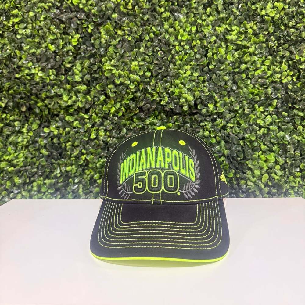Kudzu Indianapolis 500 Baseball Hat May 28 2017 Black Neon Green